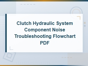 Clutch Hydraulic System Component Noise Troubleshooting Flowchart Guide